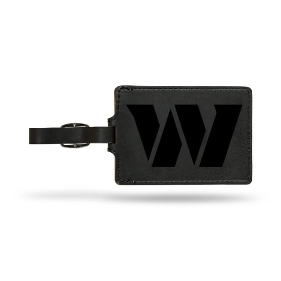 Washington Commanders Luggage Bag Tag Laser Engraved Ultra Suede Includes ID Card