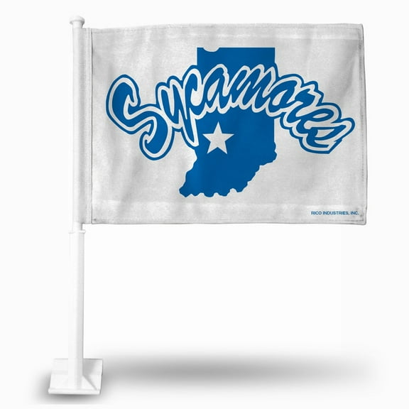 Indiana State Sycamores 11X14 Window Mount 2-Sided Car Flag
