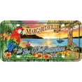 thumbnail image 1 of Rico Industries MTG111128C 5 O'clock Margaritaville Metal License Plate Tag, 1 of 8