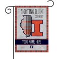 Rico Industries NCAA Country Plaid Design Personalized Garden Flag