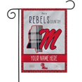 Rico Industries NCAA Country Plaid Design Personalized Garden Flag