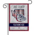 Rico Industries NCAA Country Plaid Design Personalized Garden Flag