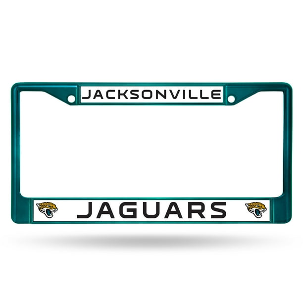 Rico Industries NFL Color License Plate Frame, Jacksonville Jaguars