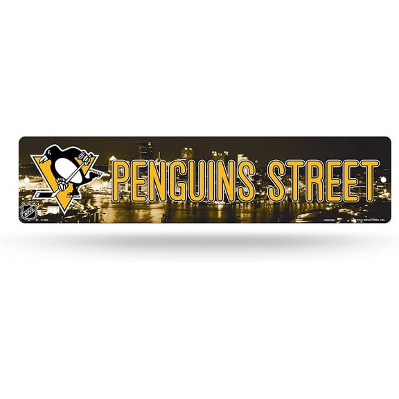 Rico Industries Penguins 16-Inch Plastic Street Sign Dcor