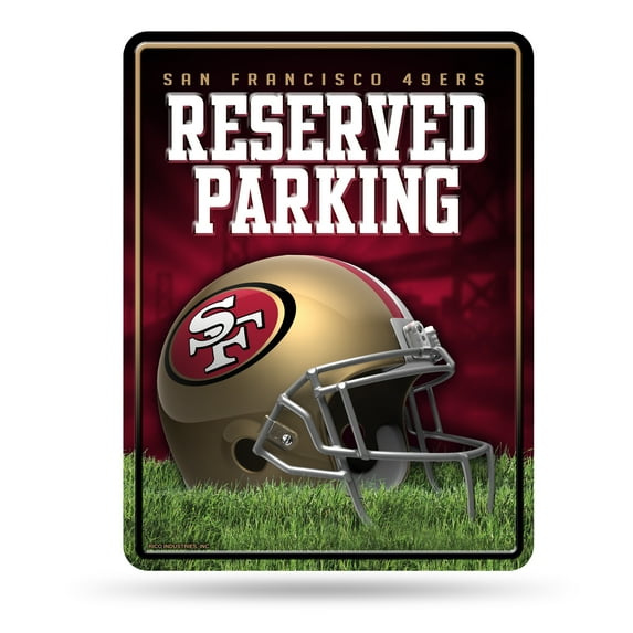 Rico Industries San Francisco 49ers Metal Parking Sign