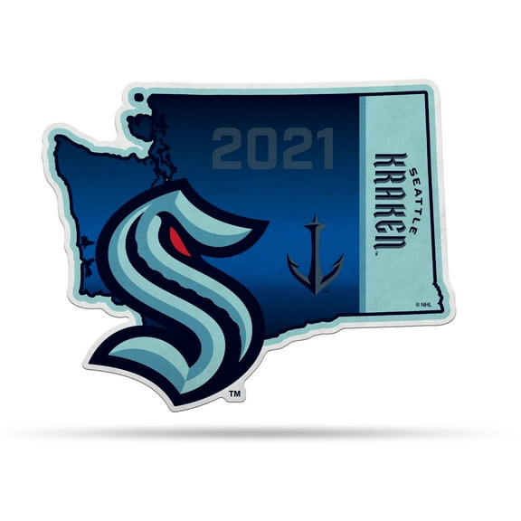 Seattle Kraken 18" State Shape Pennant