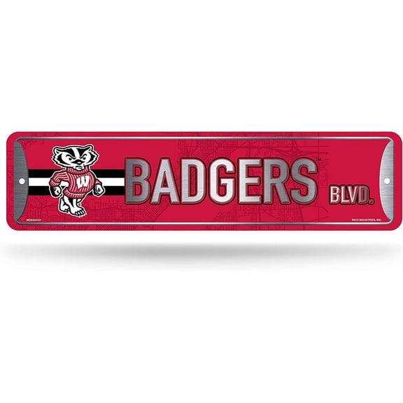 Rico Industries Wisconsin (4" x 15") Metal Street Sign Dcor