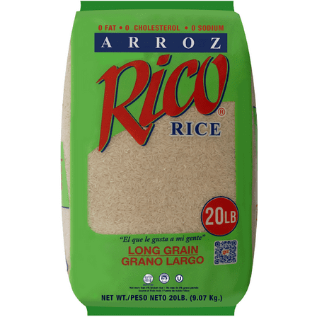 Rico Rice, Long Grain Rice, 20 lbs. Allergens Not Contained