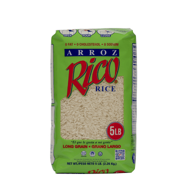Rico Long Grain Rice 5 lb Gluten Free Made in Puerto Rico