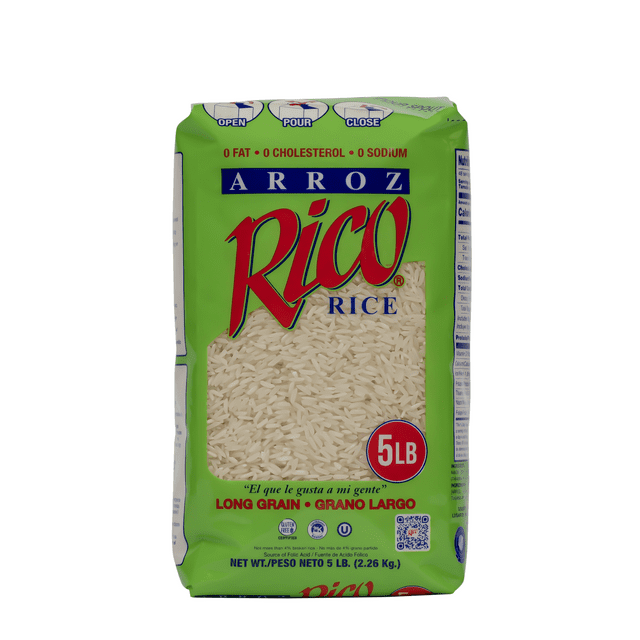 Rico Long Grain Rice 5 lb Gluten Free Made in Puerto Rico