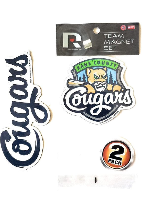 MiLB Kane County Cougars 2-Pc Small Magnet Set