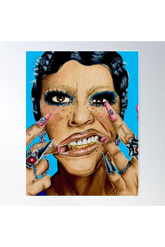 Rico Nasty Baby Poster Wall Art, Modern Wall Decor For Living Room Bedroom, 12x18 UNFRAMED