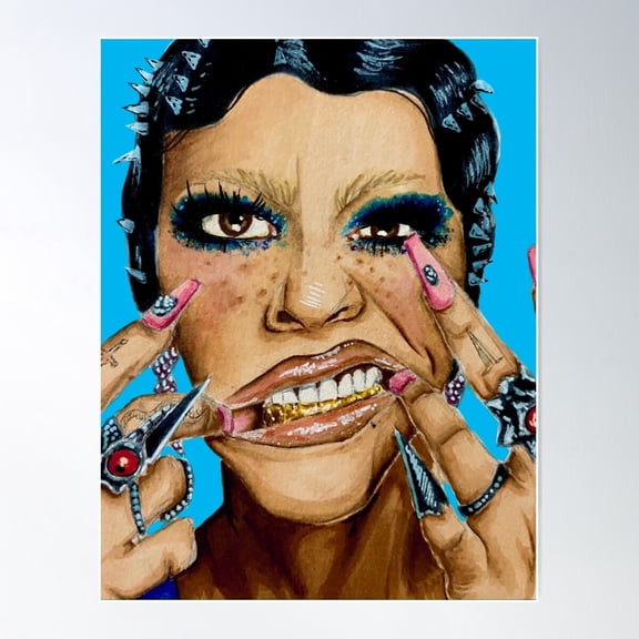 Rico Nasty Baby Poster Wall Art, Modern Wall Decor For Living Room Bedroom, 12x18 UNFRAMED