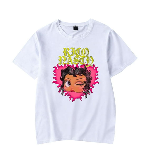 Rico Nasty Rico Boop Merch Unisex Oversized Soft Cotton Short Sleeve Graphic T-Shirt - Summer Hip Hop Streetwear