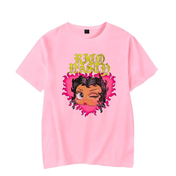 Rico Nasty Rico Boop T-shirts Merch Women Men Clothes Trend Casual Short Sleeve Top