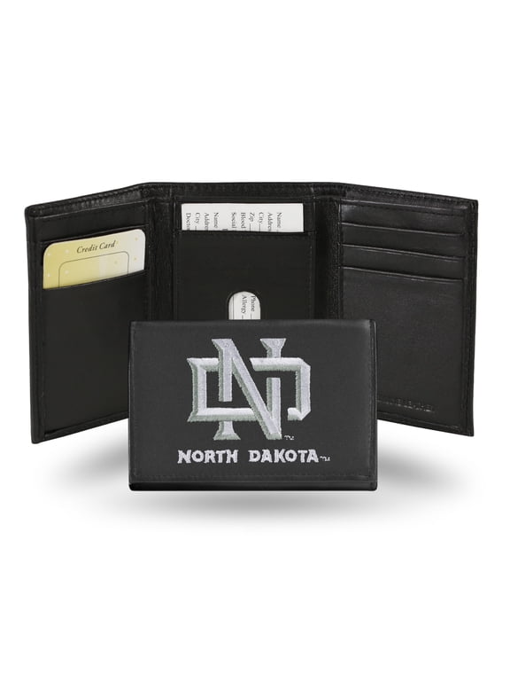 North Dakota Fighting Hawks Embroidered Tri-Fold Wallet