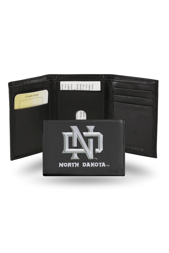 North Dakota Fighting Hawks Embroidered Tri-Fold Wallet