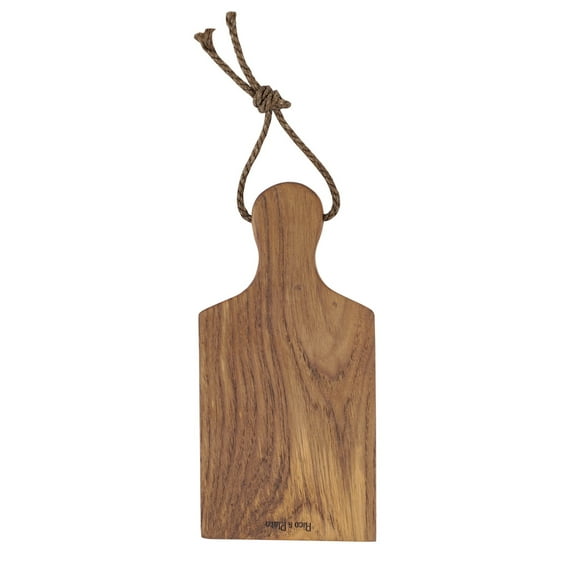Rico & Plato Ginger Teak Cutting Board/Serving Platter | 9 4/9" L x 4 5/7" W x 3/5" H