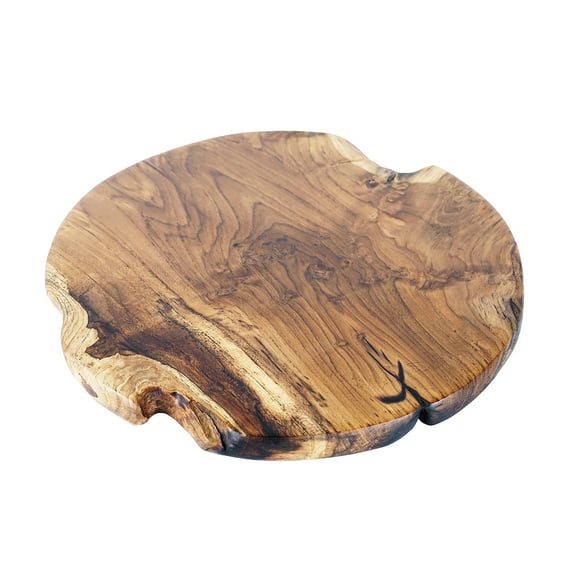 Rico & Plato Morterone Teak Pizza Board | 13 3/4" L x 13 3/4" W x 3/4" H