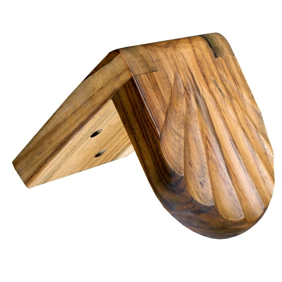 Rico & Plato Teak Shower Foot Rest |  4 3/4" L x 6" W x 6" H