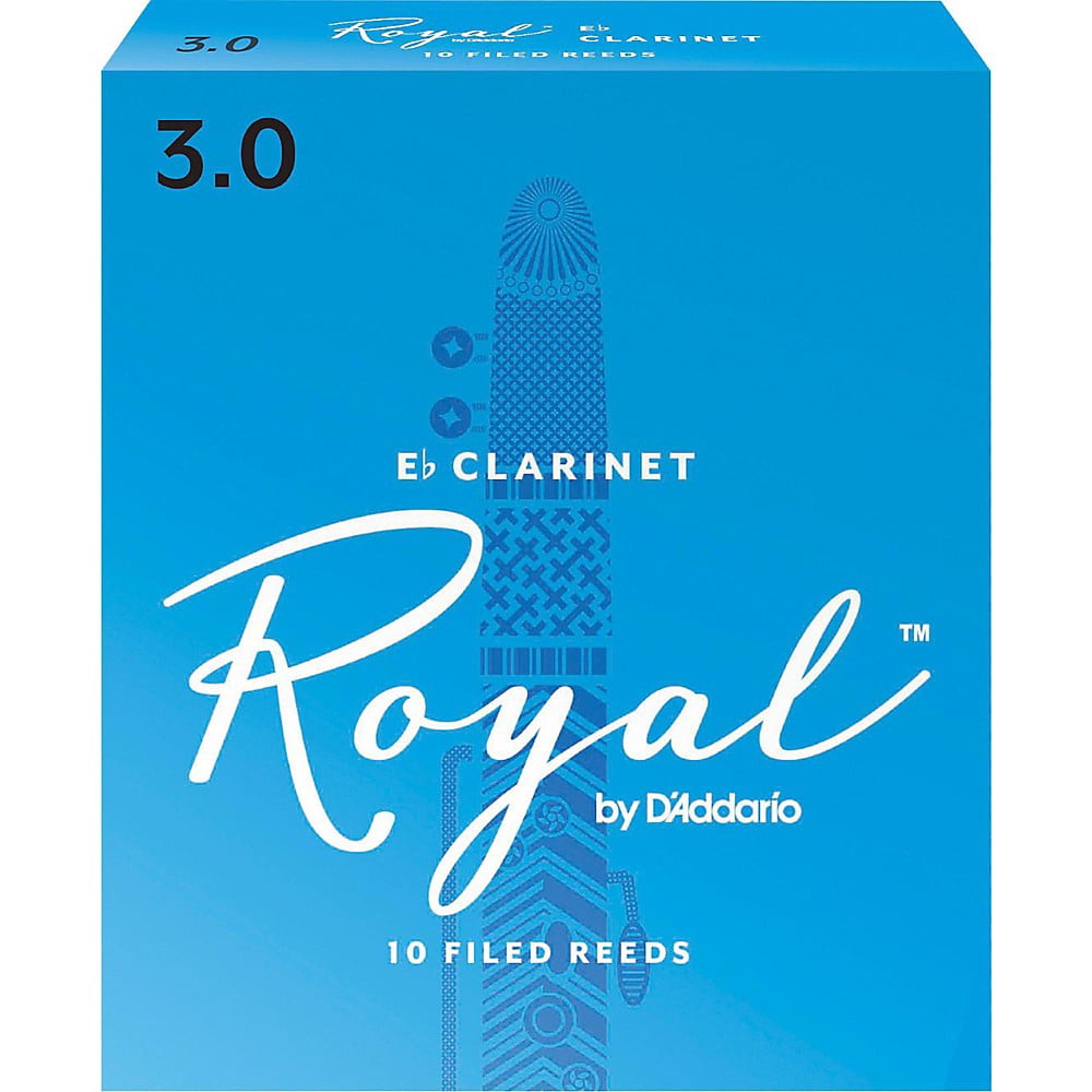 Rico Royal Eb Clarinet Reeds, Box of 10 Strength 3