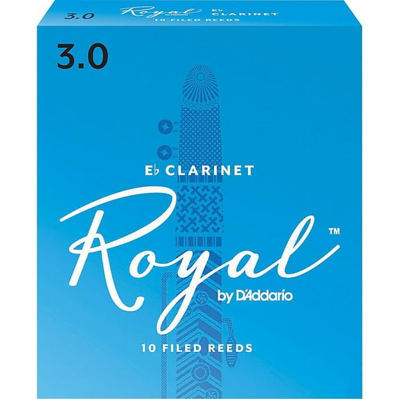 Rico Royal Eb Clarinet Reeds, Box of 10 Strength 3