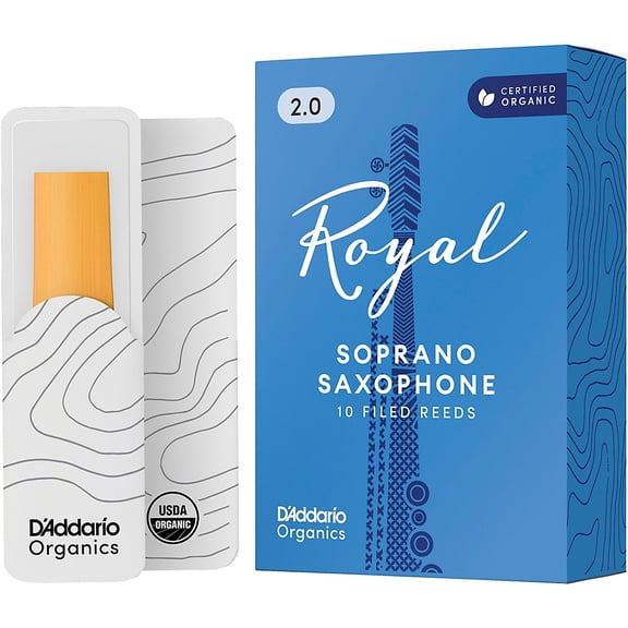 Rico Royal Soprano Saxophone Reeds, Box of 10 Strength 2