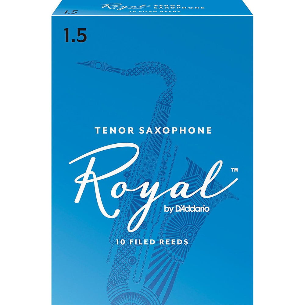 Rico Royal Tenor Saxophone Reeds, Box of 10 Strength 1.5