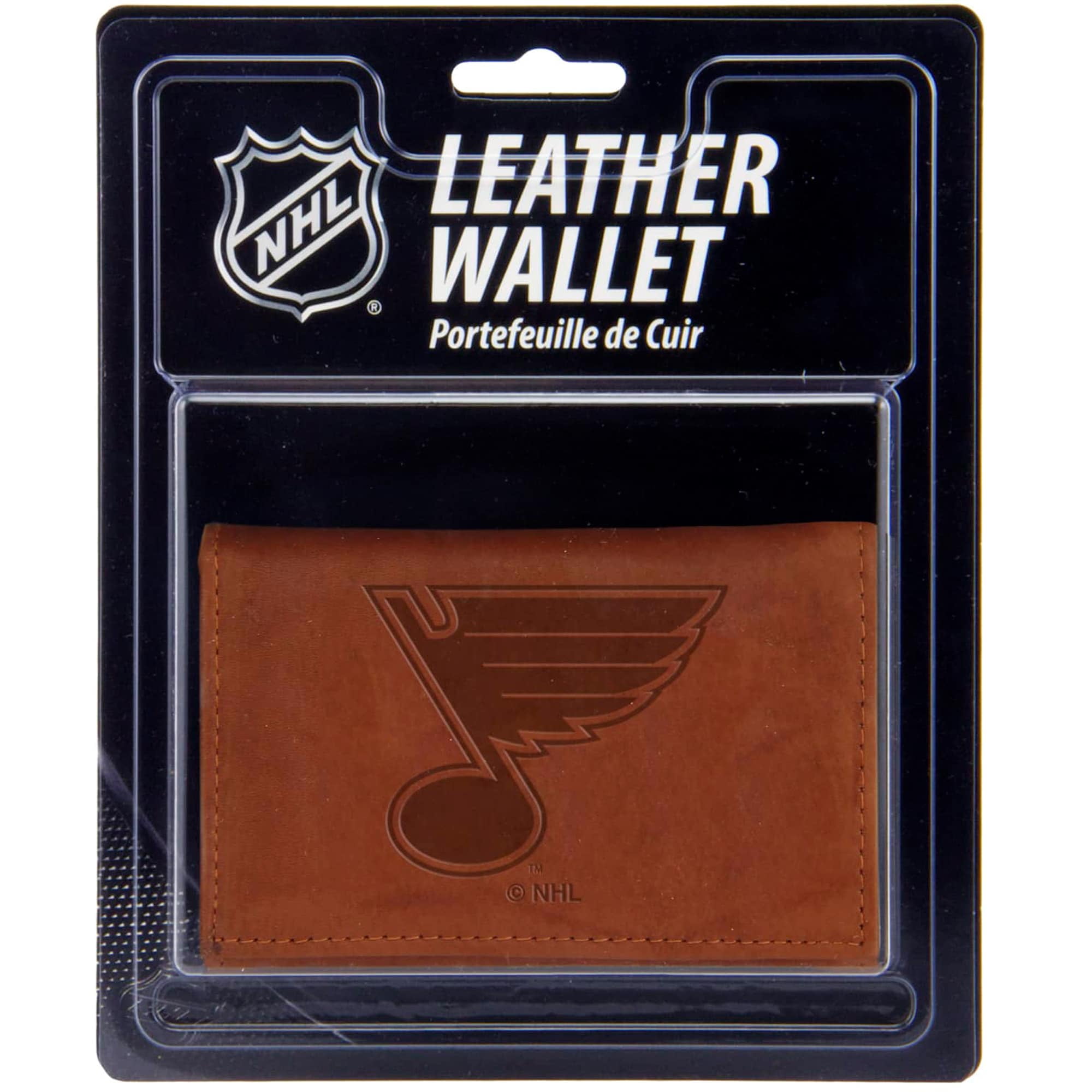 NHL Rico Industries St. Louis Blues Embossed Genuine Leather Tri