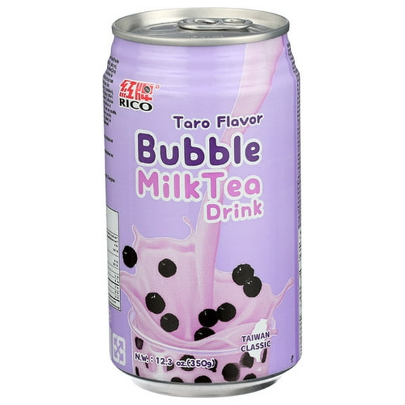 Rico Tea Bubble Milk Taro 12.3 fl oz (Pack of 12)