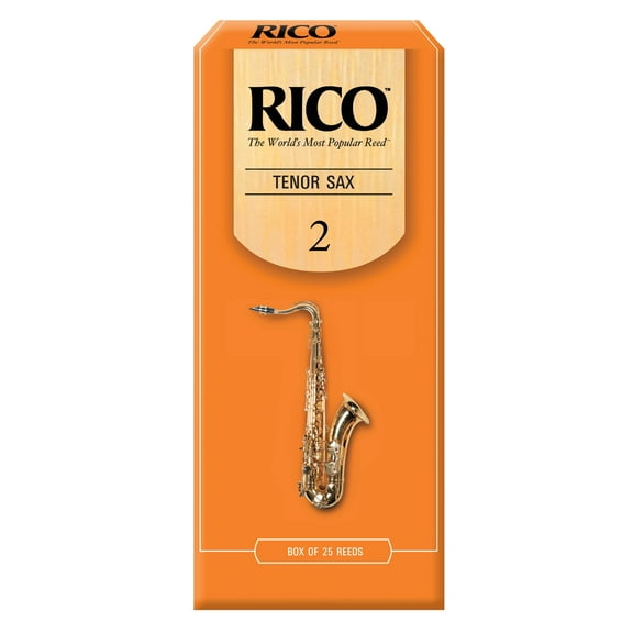 Rico Tenor Saxophone Reeds, Box of 25 Strength 2