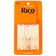Rico by D'Addario Alto Clarinet Reeds, Strength 2.5, 3 Pack