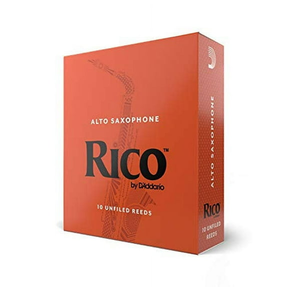 Rico by D'Addario Alto Sax Reeds, Strength 1.5, 10-pack