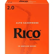 Rico by D'Addario Alto Sax Reeds, Strength 2, 10-pack