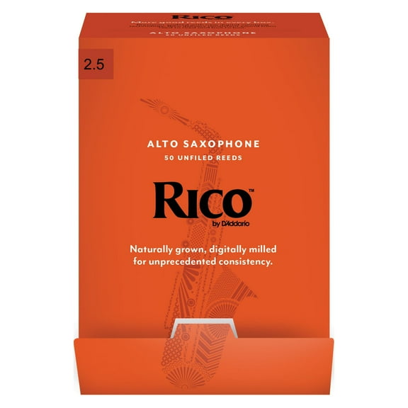 Rico by D'Addario Alto Saxophone Reeds - Individually-Sealed, 50-Pack