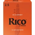 thumbnail image 1 of Rico by D'Addario Bb Clarinet Reeds, Strength 2.5, 10-pack, 1 of 9