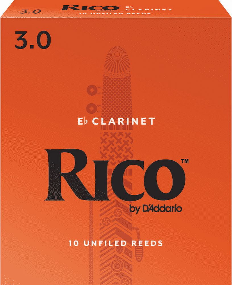 Rico by D'Addario Eb Clarinet Reeds Strength 3, 10-pack