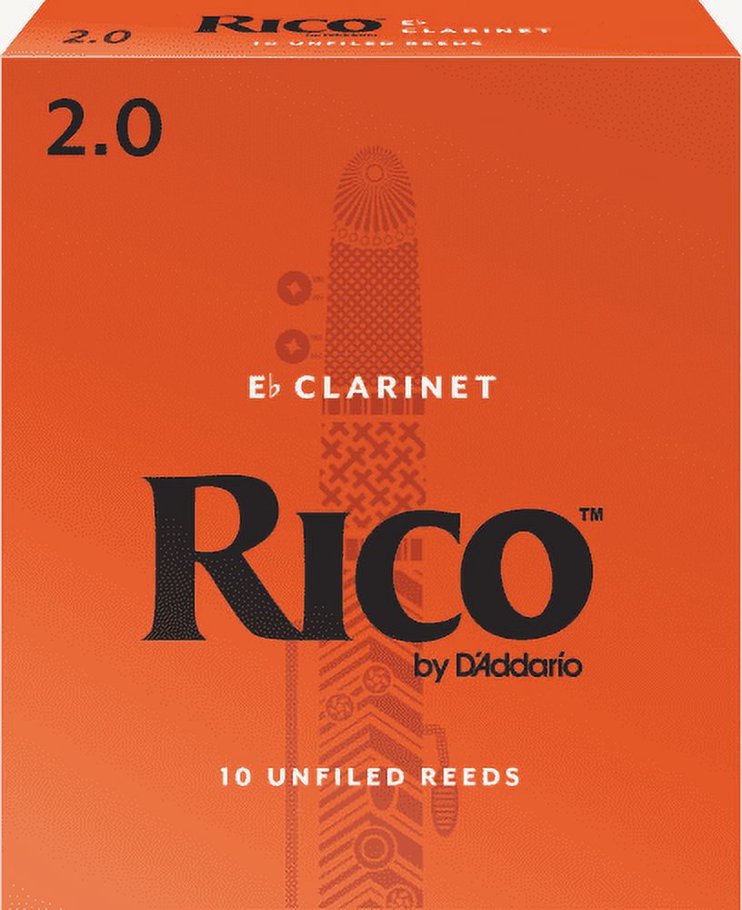 Rico by D'Addario Eb Clarinet Reeds Strength 2, 10-pack