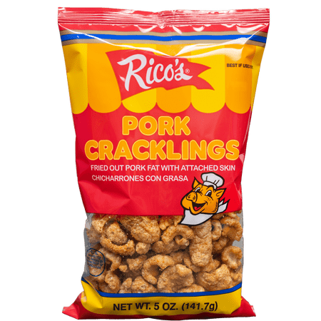 Rico's Pork Cracklings Chicharrones, 6 oz.