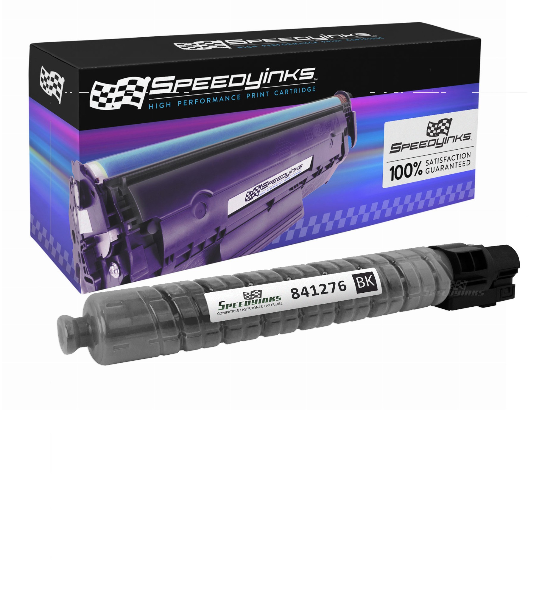 Ricoh Compatible 841276 Black Laser Toner Cartridge for use in Ricoh Aficio MP C2800, Ricoh Aficio MP C3300, Ricoh Aficio MP C2800SPF, Ricoh Aficio MP C3300SPF, Gestetner MPC2800 - image 1 of 5