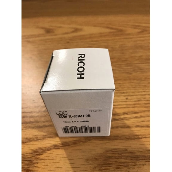 Ricoh FL-CC1614-2M 2/3" 16mm F1.4 Manual Iris C-Mount Lens, 2-Megapixel