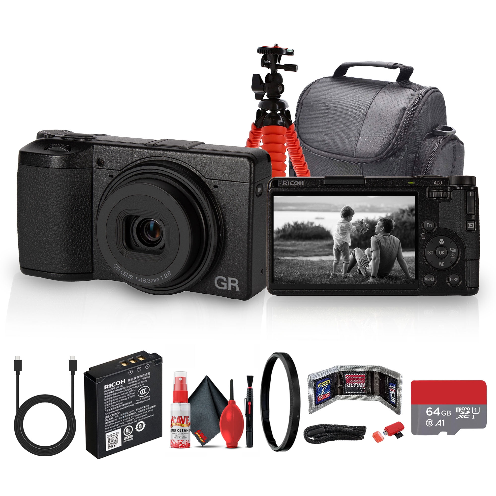 Ricoh GR IV Monochrome Digital Camera 25.74MP APS-C | f/2.8 Lens