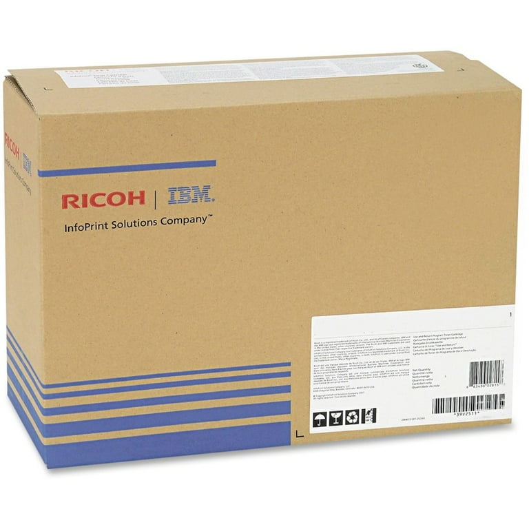 Ricoh Original Toner Cartridge - Laser - 10000 Pages - Black - 1 Each Ricoh Original Toner Cartridge - Laser - 10000 Pages - Black - 1 Each