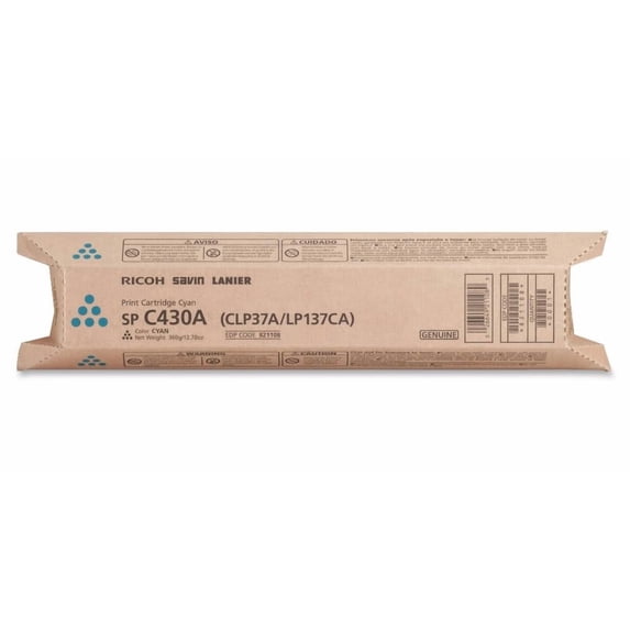 Ricoh SP C430A Laser Toner Cartridge Cyan Pack 821304