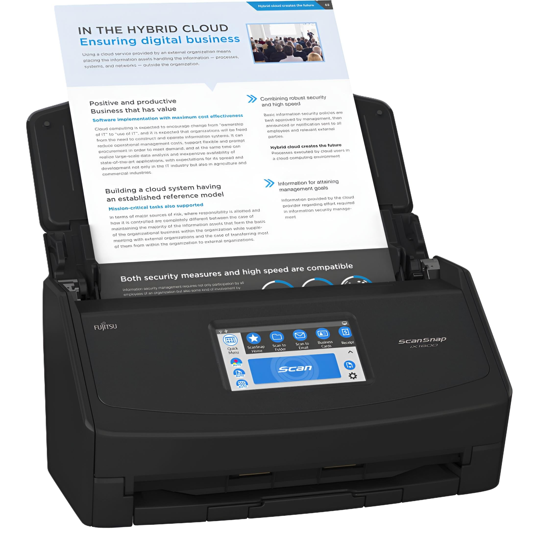 Ricoh ScanSnap iX1600 Wireless Cloud Scanner Color with USB Ricoh ScanSnap iX1600 Wireless Cloud Scanner Color with USB