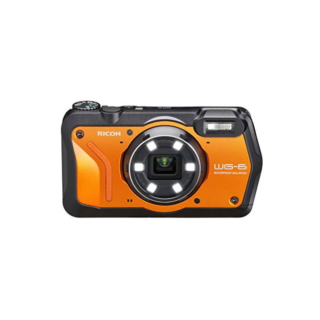 Ricoh WG-6 Digital Camera, 5X Optical Zoom, Orange, - Walmart.com