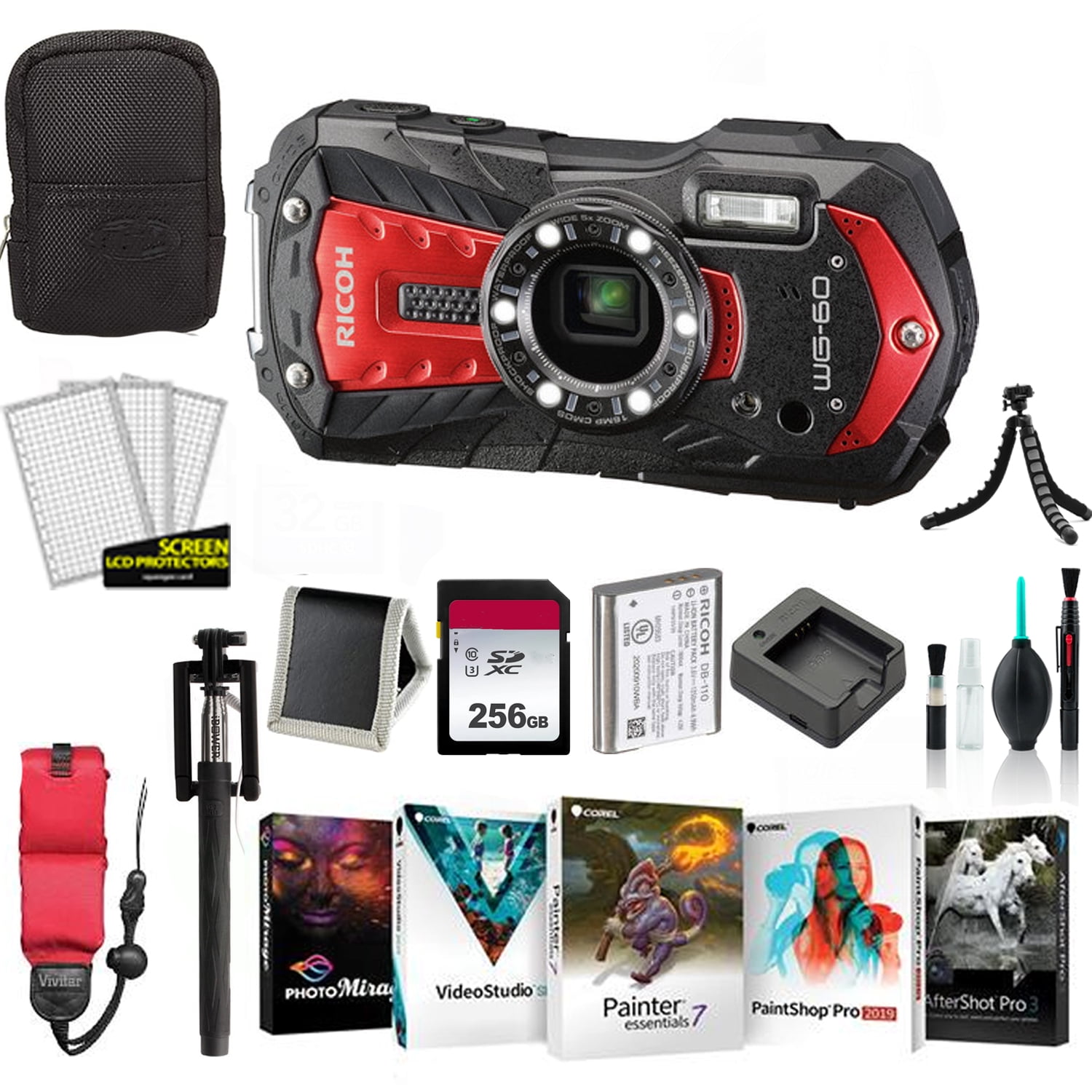 純正卸売リコー　WG-7 （RED） デジタルカメラ