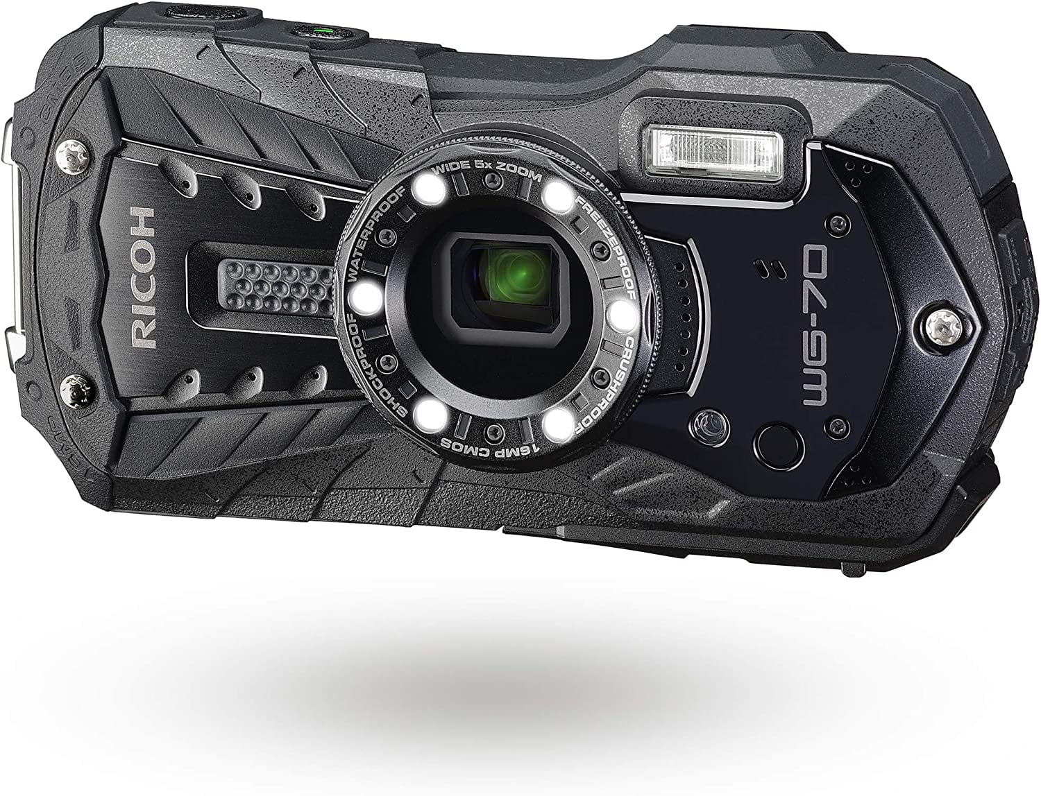 デジタルカメラ RICOH WG-70 リコー、水深14m での水中撮影が可能なコンパクトデジタルカメラ
