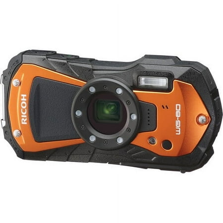 Ricoh - WG-80 16.0 Megapixel Waterproof Digital Camera - Orange
