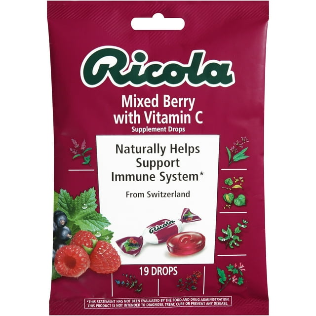 Ricola Berry Medley, Cough Drops, Soothing Allergy Relief, Sore Throat